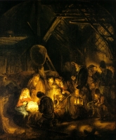 ikona_Die_Anbetung_der_Hirten.Rembrandt_van_Rijn